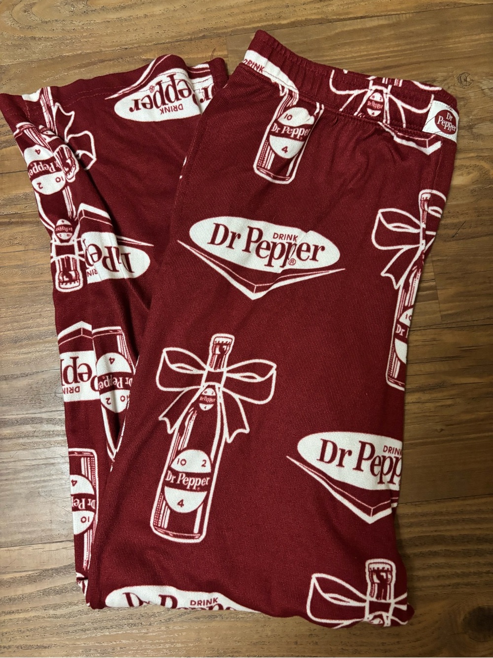 Dr Pepper Pajama Pants with bows